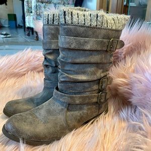 Nafise Sweater Cuff Boot